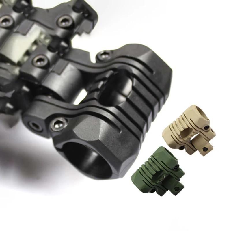 Soporte de linterna de iluminación específica para casco, clip táctico para deportes al aire libre, Faro de bicicleta, 20mm, nuevo - imagen 4