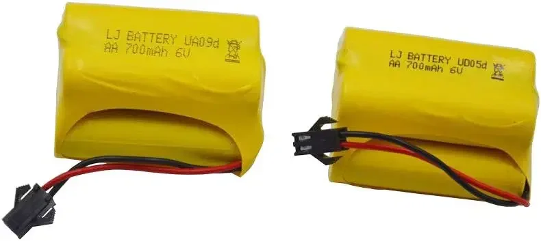 Batería recargable ni-cd AA de 6V, 700mAh, con cargador para coche acrobático RC y Q60 Q61 1/16, camión militar RC SL01 - imagen 3