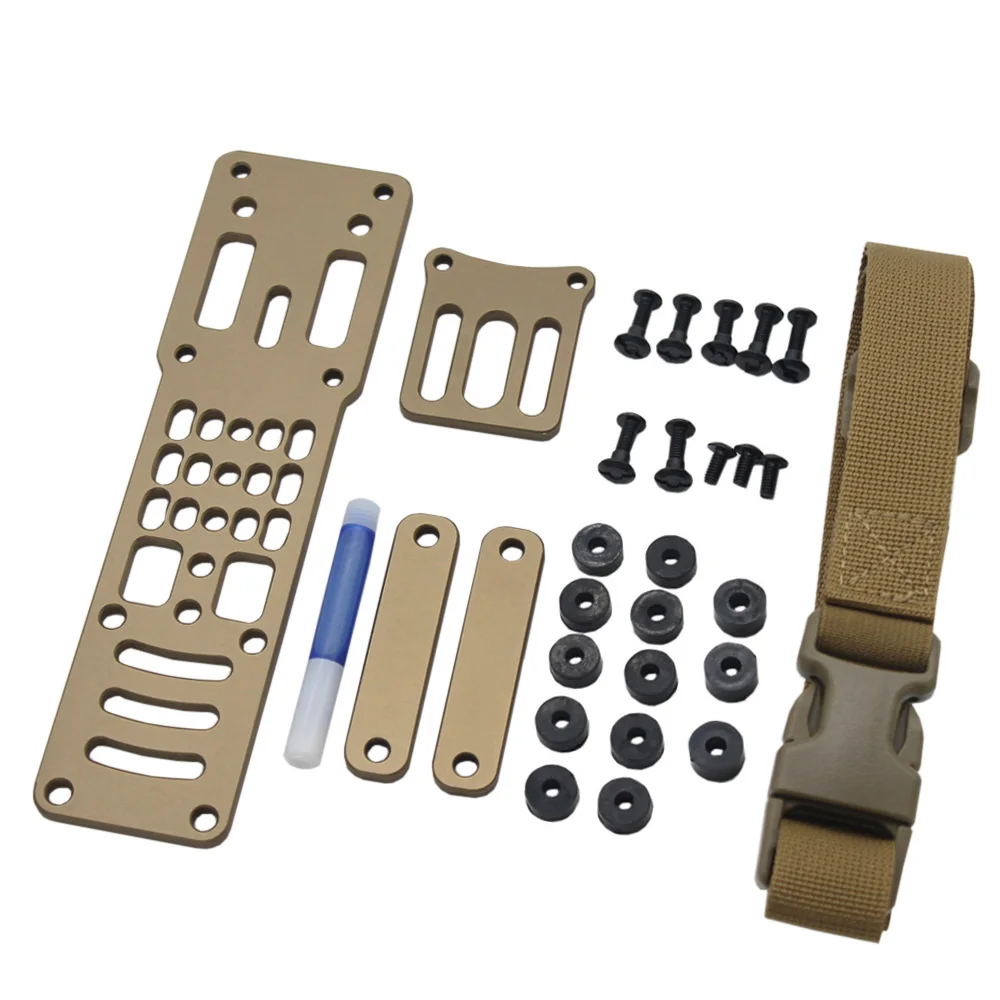 Adaptador de funda de pistola Modular de Metal, Kit de correa de pierna, Compatible con plataforma QLS para caza, dibujo rápido - imagen 2
