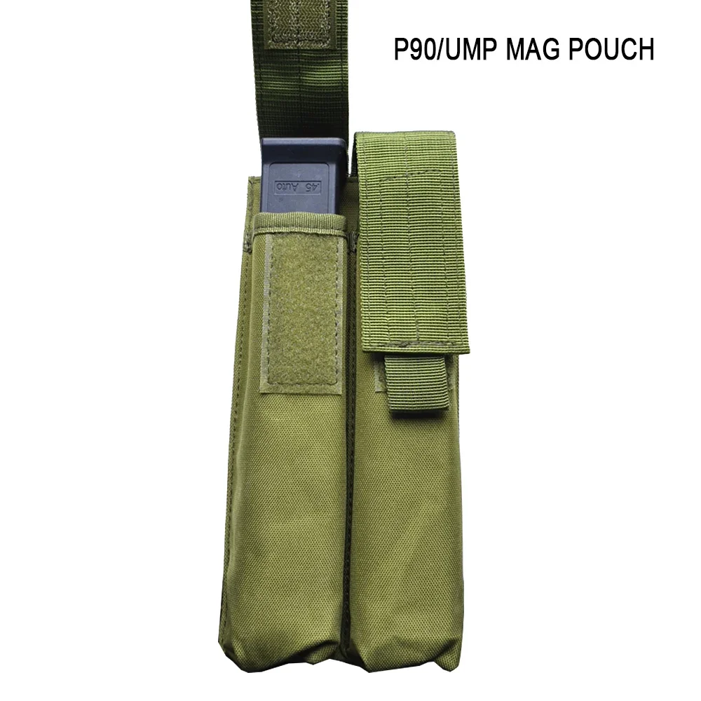 Bolsa Molle para Rifle UMP, bolsa doble para revista, soporte táctico UMP Mag, accesorio de caza y tiro, 2 uds. - imagen 2