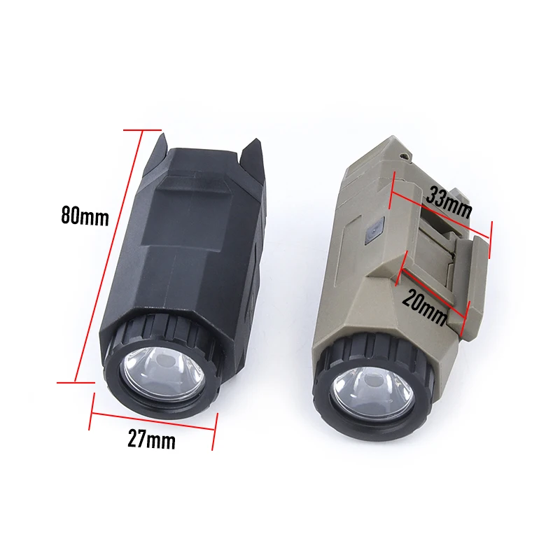 WADSN Tactica WML-X GEN2 APL-C arma linterna luz estroboscópica blanca ajuste 20mm Picatinny Rail caza Airsoft casco Scout Light - imagen 3