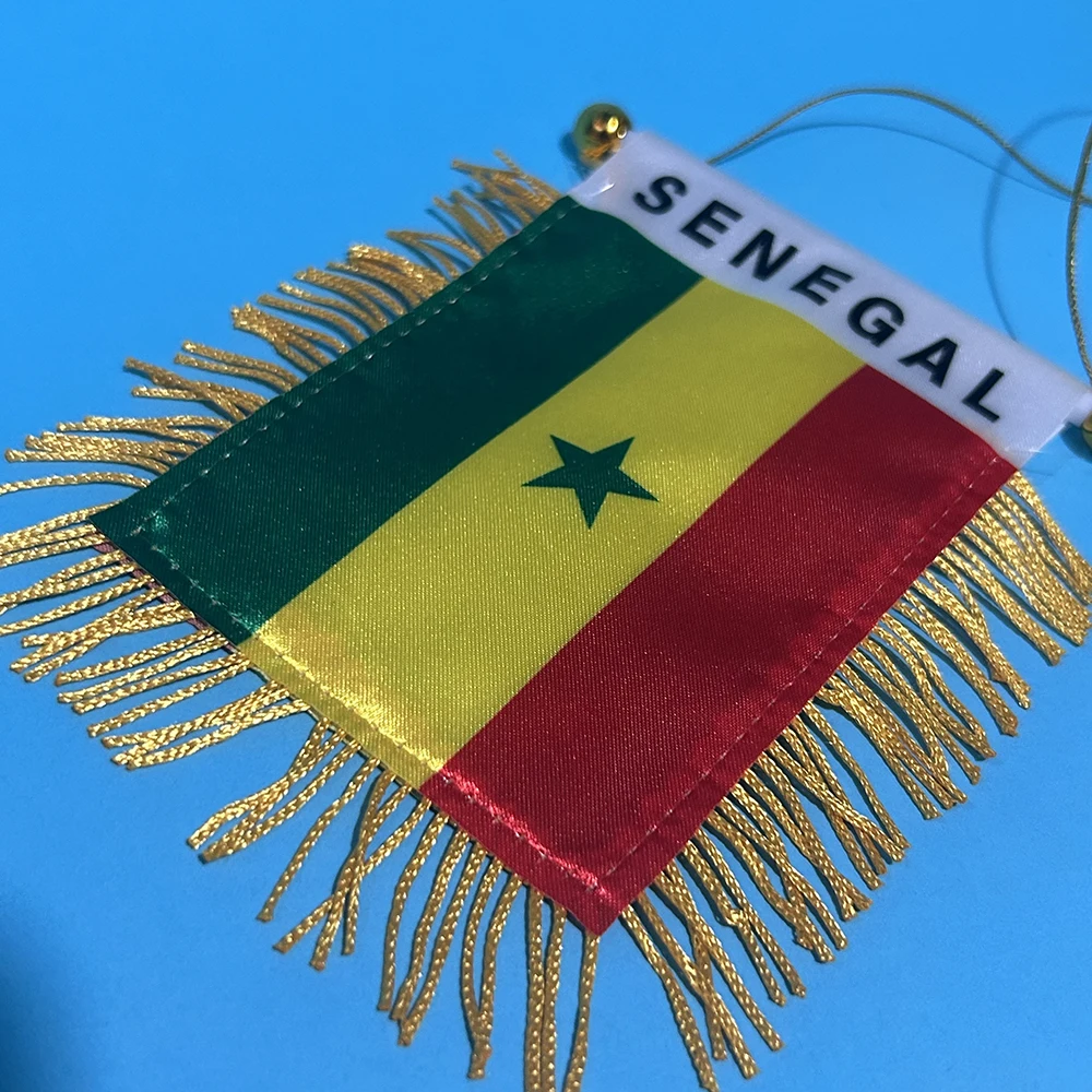 Bandera de Senegal SKY FLAG para coche, mini banderín colgante - imagen 4