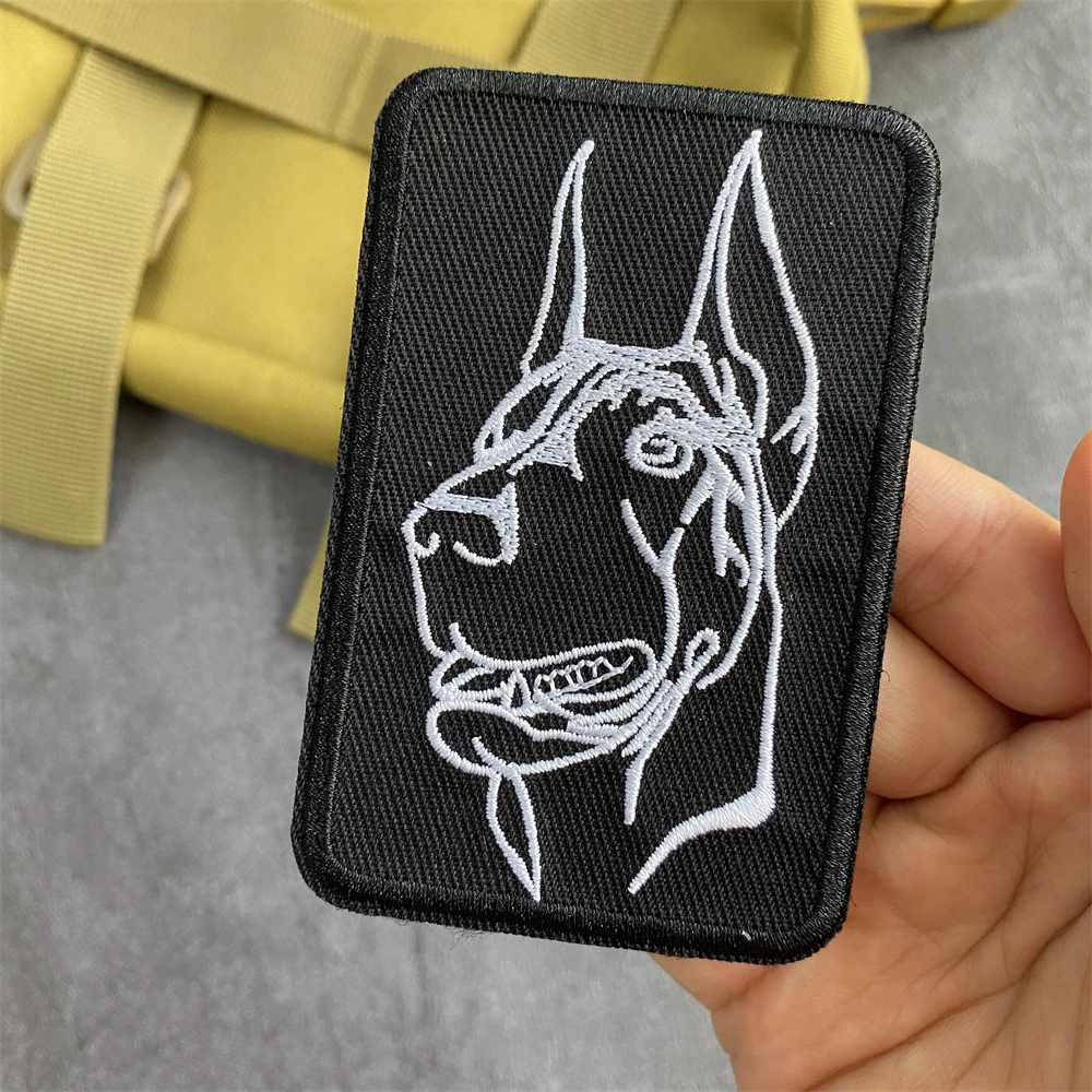 Parches bordados de pastor Du Binquan para perros, accesorios para perros, mochila táctica, pegatinas de gancho y bucle - imagen 3