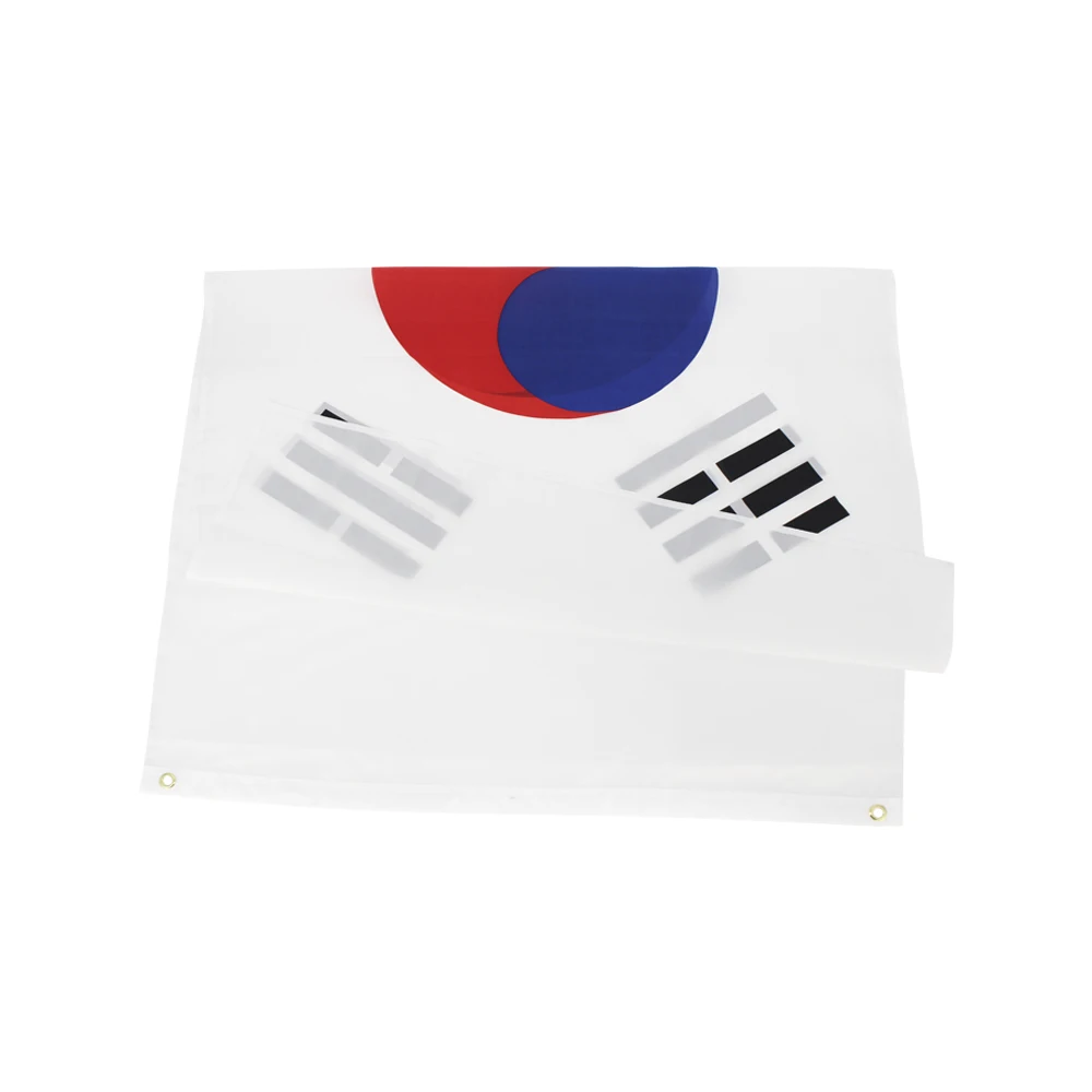 90X150cm bandera de Corea del Sur Kor Kr banderas de Corea del Sur decoración impresa de poliéster tapiz de pancarta - imagen 3