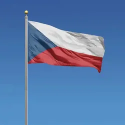 Bandera Checa oficial poliéster resistente alta visibilidad 90x150 cm