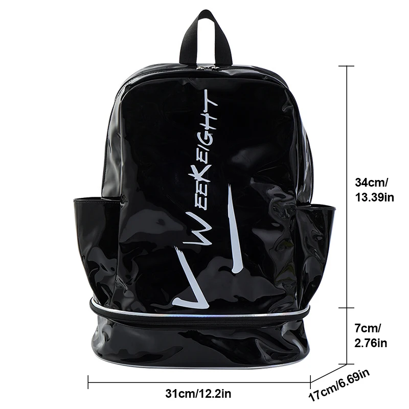 Mochila deportiva portátil para natación, compartimento para zapatos, bolsa de viaje de PVC para exteriores, impermeable, separación en seco y húmedo, mochila para senderismo y Camping - imagen 3