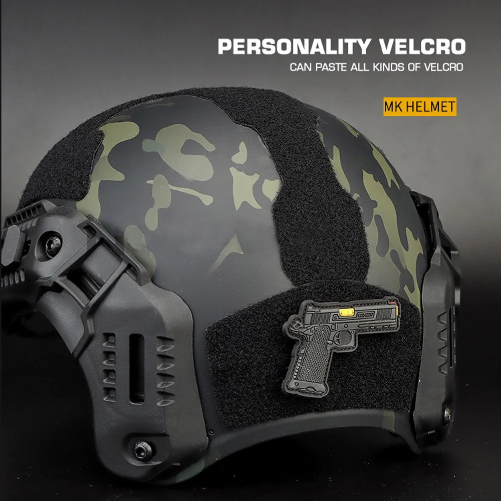 Casco táctico estilo MK, protector militar para senderismo, almohadillas de combate para Airsoft, equipo de protección CS, Universal, Unisex - imagen 4