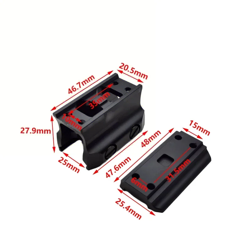 Elevador de montaje táctico para AP T H Series, mira de punto rojo, mira para Rifle, accesorio de soporte para linterna - imagen 2