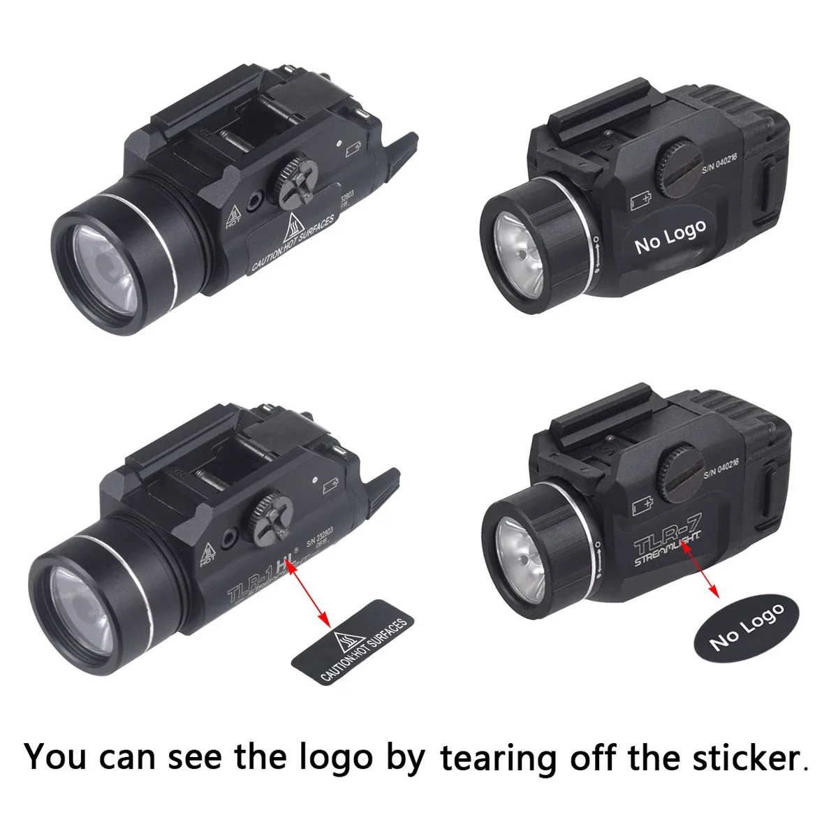 TLR táctico-1 HL TLR-3 TLR-7 TLR-8 armas de luz TLR1 TLR7 explorador para pistola linterna linterna antorcha ajuste riel de 20mm 800 lúmenes - imagen 2