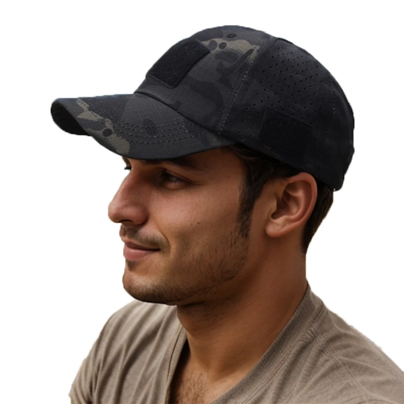 Nueva gorra de béisbol de camuflaje para hombre, sombrero protector solar transpirable, deportes al aire libre, caza táctica, senderismo, Camping, playa, pesca, sombrero para el sol - imagen 3