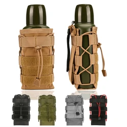 Soporte ajustable para botella de agua, bolsa táctica para botella de agua, bolsa ligera para hervidor, cinturón, bolsa portabotellas con correas