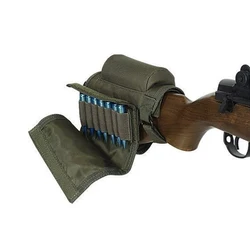 Reposacabezas táctico para rifle con bolsa de munición ajustable