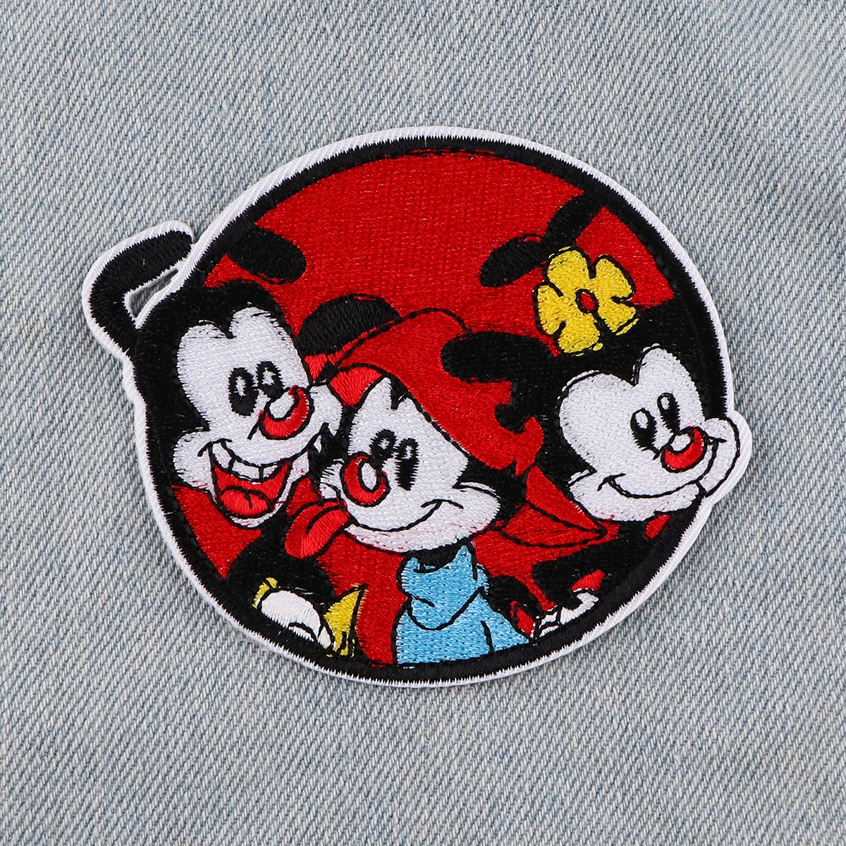 Parches bordados de gato negro de dibujos animados para ropa, parches para ropa, pegatinas para planchar, parches, lindas rayas de animales, apliques Diy - imagen 3