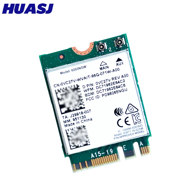 Wireless-AC 8265 banda Dual 2,4G/5Ghz Wifi Bluetooth Wlan para 8265NGW NGFF 802.11ac 867Mbps 2x2 MU-MIMO BT 4,2 tarjeta - imagen 4