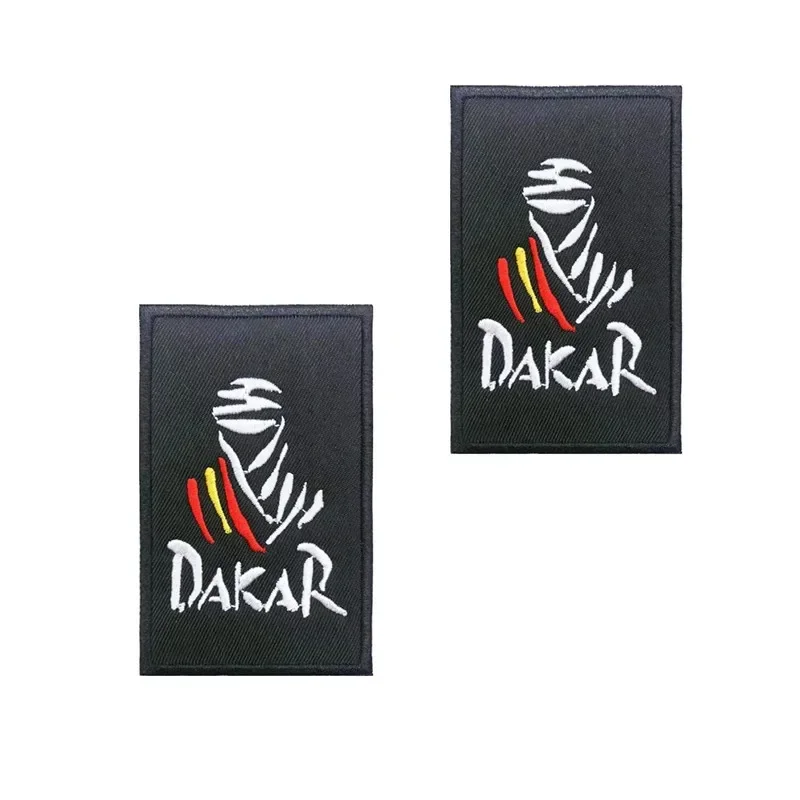 5cm X 8cm clásico Dakar España parche Logo insignia coche pegatina decoración vinilo casco coche moto bicicleta patineta - imagen 5