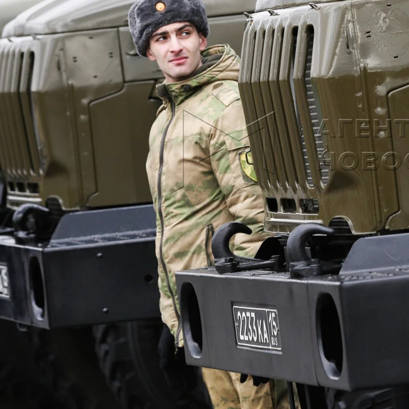Conjunto táctico al aire libre de algodón caliente al aire libre conjunto ruso de algodón de invierno conjunto a prueba de frío - imagen 3