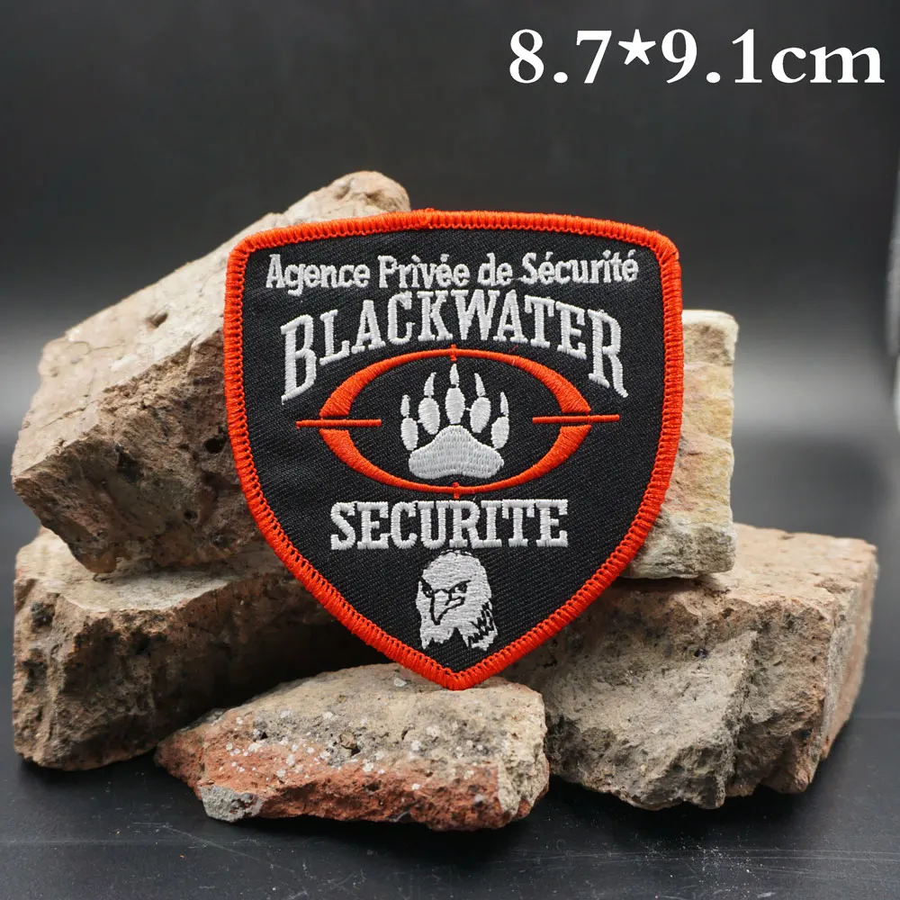 Parches bordados tácticos BLACKWATER para mochilas y ropa, accesorios militares con respaldo de gancho o planchado - imagen 2