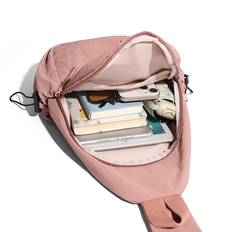 Bolsa de pecho para viajes al aire libre, Camping, senderismo, para hombres y mujeres, deportes, senderismo, ciclismo, escalada, bandolera, bolsas de almacenamiento multicapa - imagen 4