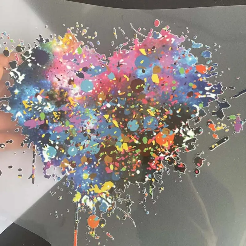 21*13 CM/parche de transferencia de calor pegatinas térmicas película de vinilo, chica de Ballet, apliques de corazón hierro en parches DIY para ropa, camiseta - imagen 5