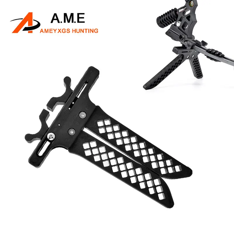 Soporte para arco compuesto, Material de nailon reforzado, soporte para arco, caza, tiro con arco, soporte para palos, 1 ud.