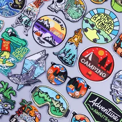 Parches termoadhesivos para ropa, accesorio para Adventure Camping, playa de montaña, parche para planchar, apliques para gafas de sol de viaje