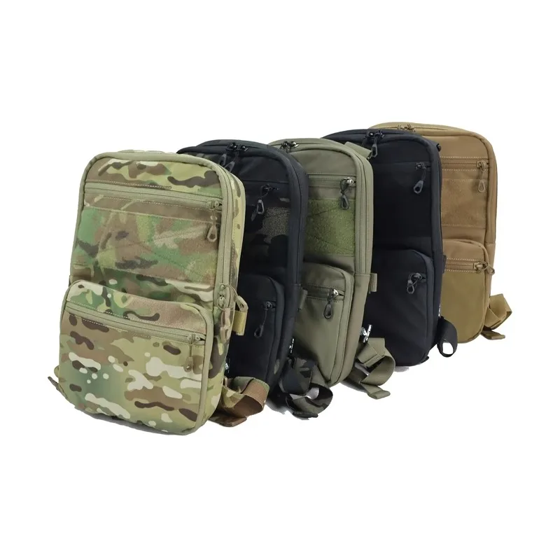 Vista frontal de la mochila táctica D3 Flat Pack2.0