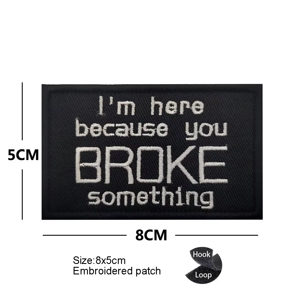 Parche táctico de moral para mochila con letras bordadas en colores - imagen 4