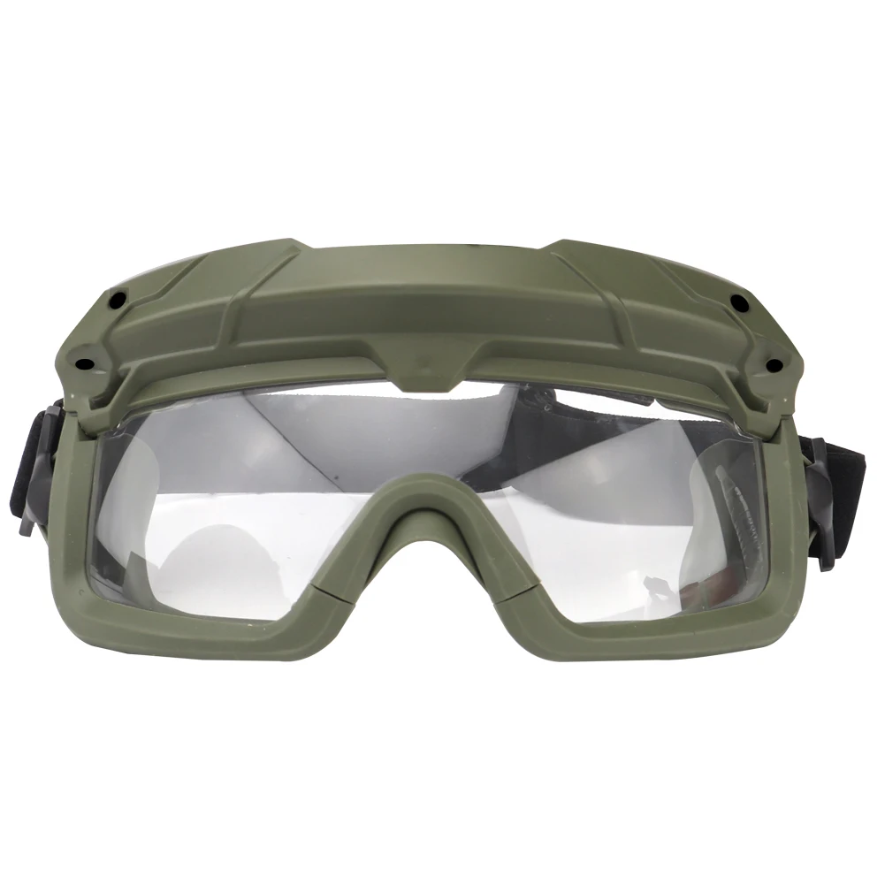 Gafas tácticas de tiro Airsoft transparentes/Negro/amarillo 3 lentes a prueba de viento a prueba de polvo para gafas de casco rápido de Motocross al aire libre - imagen 5