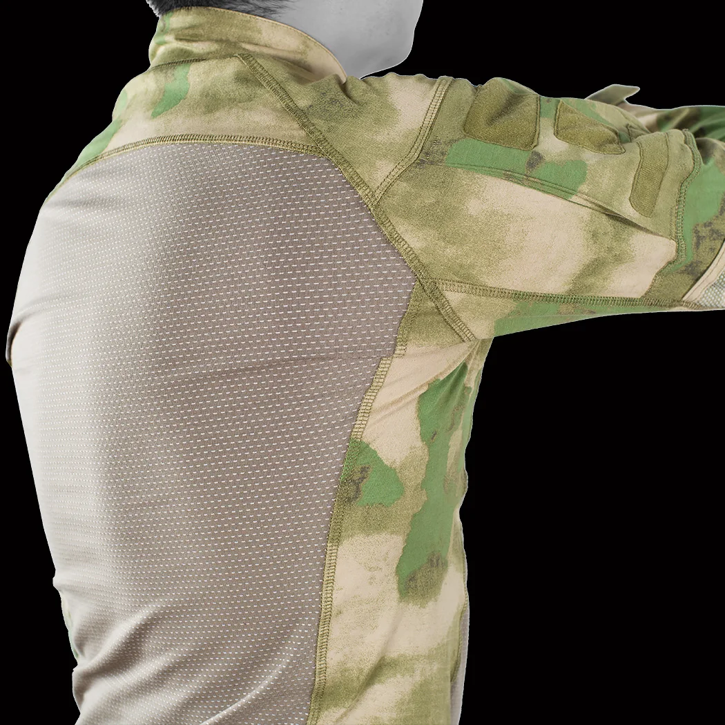 Mege-camisa de camuflaje táctico tipo II, manga larga, transpirable, de secado rápido, Multicam, ropa militar de algodón para exteriores - imagen 4
