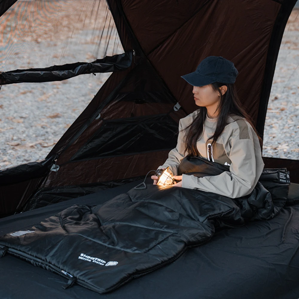 Shinetrip-saco de dormir con sello para acampar, ligero, sobre cálido para 4 estaciones, mochila, saco de dormir de invierno de algodón para exteriores - imagen 3