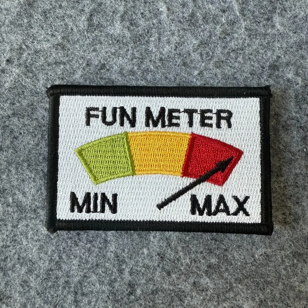 Parche bordado de medidor divertido, brazalete militar táctico con estampado de insignia de moral de anciano, parche de gancho y bucle para ropa - imagen 2