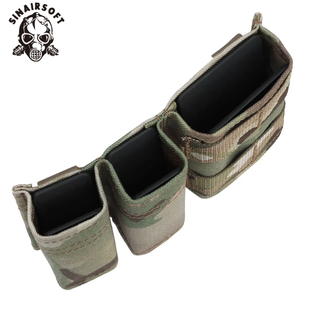 Bolsa táctica cargadores MOLLE inserto tipo cuña para chaleco airsoft - imagen 4