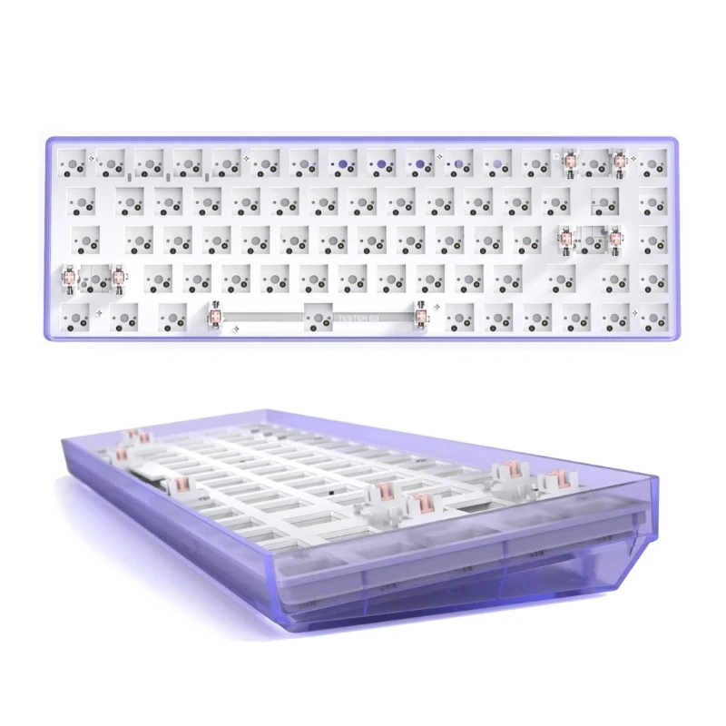 CIY-Kit de teclado mecánico inalámbrico RGB de modo Dual, montaje de PCB, 68-65%, 5,0G, intercambiable en caliente, envío directo - imagen 5