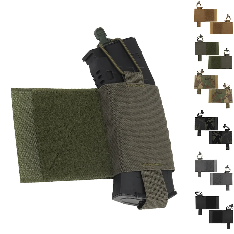 Chaleco táctico, bolsas elásticas para soporte de Radios, bolsa para revistas, equipo de caza para tiro Airsoft al aire libre, paquete lateral de Radio