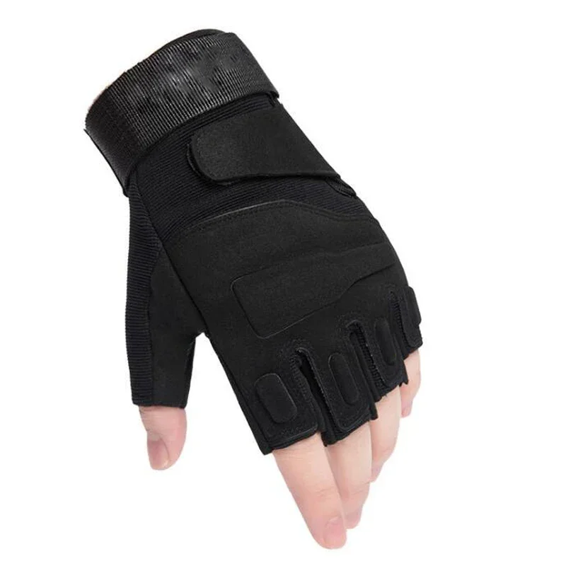 Guantes tácticos sin dedos para ciclismo al aire libre, manoplas militares antideslizantes de medio dedo para hombre, guantes de combate SWAT para hombre - imagen 4