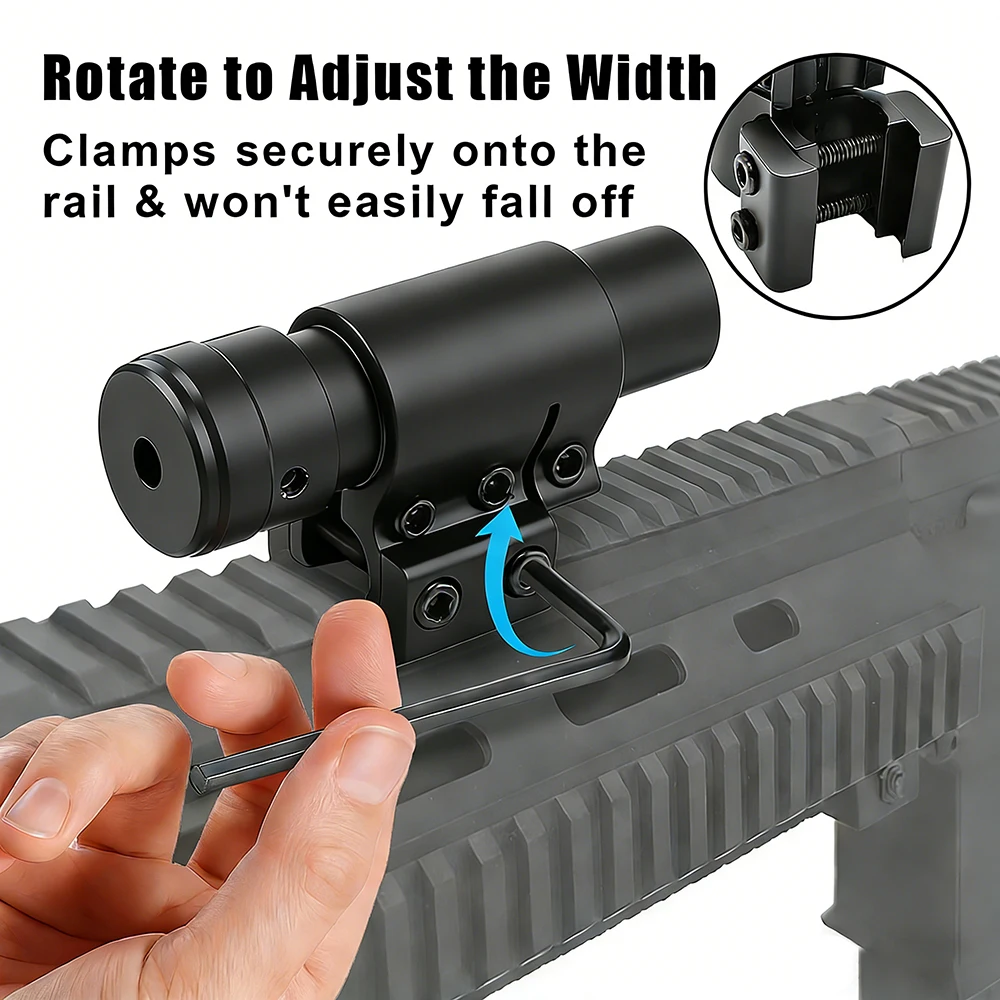 Abrazadera linterna táctica para riel Picatinny 11mm y 20mm - imagen 3
