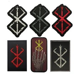 Parche táctico de gancho bucle vikingo PVC tridimensional flecha