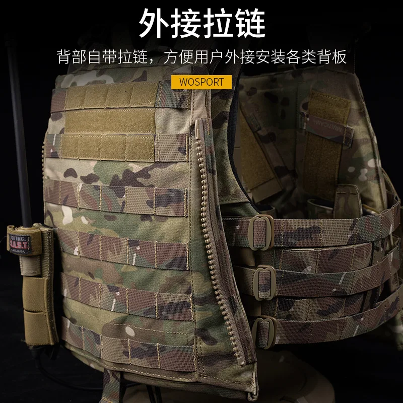 Equipo de protección de campo de jungla Avs Mbav, placa Trapezoidal de bolsillo, chaleco táctico de liberación rápida, placa antibalas no incluida - imagen 4