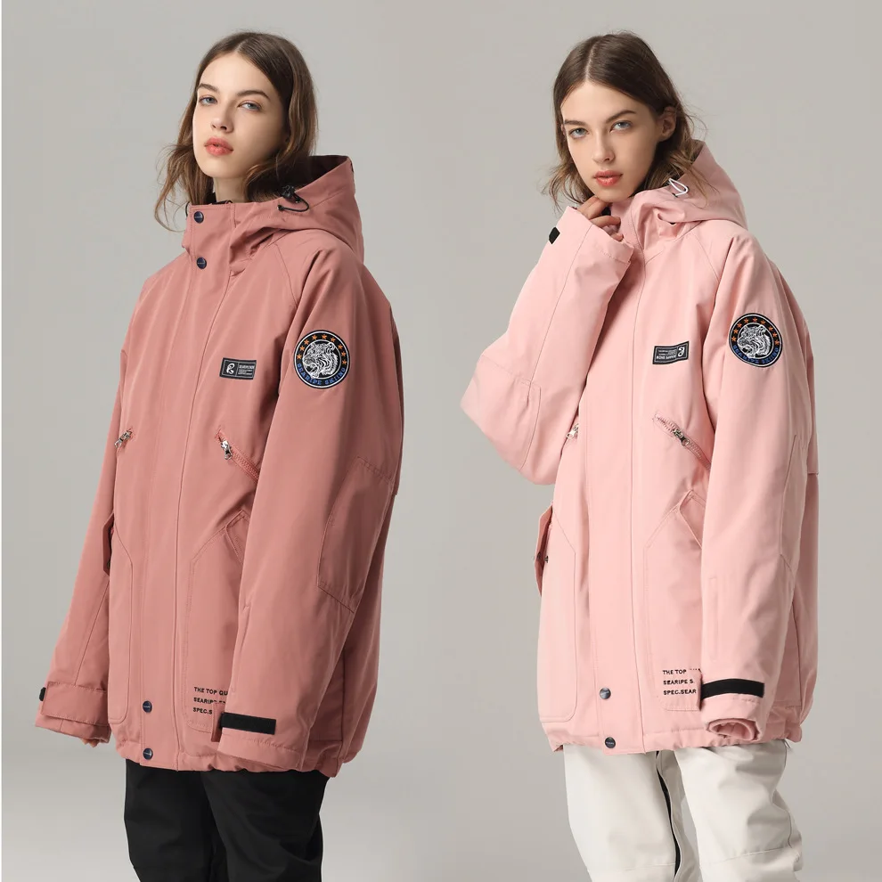 SEARIPE-traje de esquí para mujer, abrigo al aire libre, traje de esquí para hombre, chaqueta de invierno, impermeable, transpirable, rompevientos para Snowboard, Unisex - imagen 2
