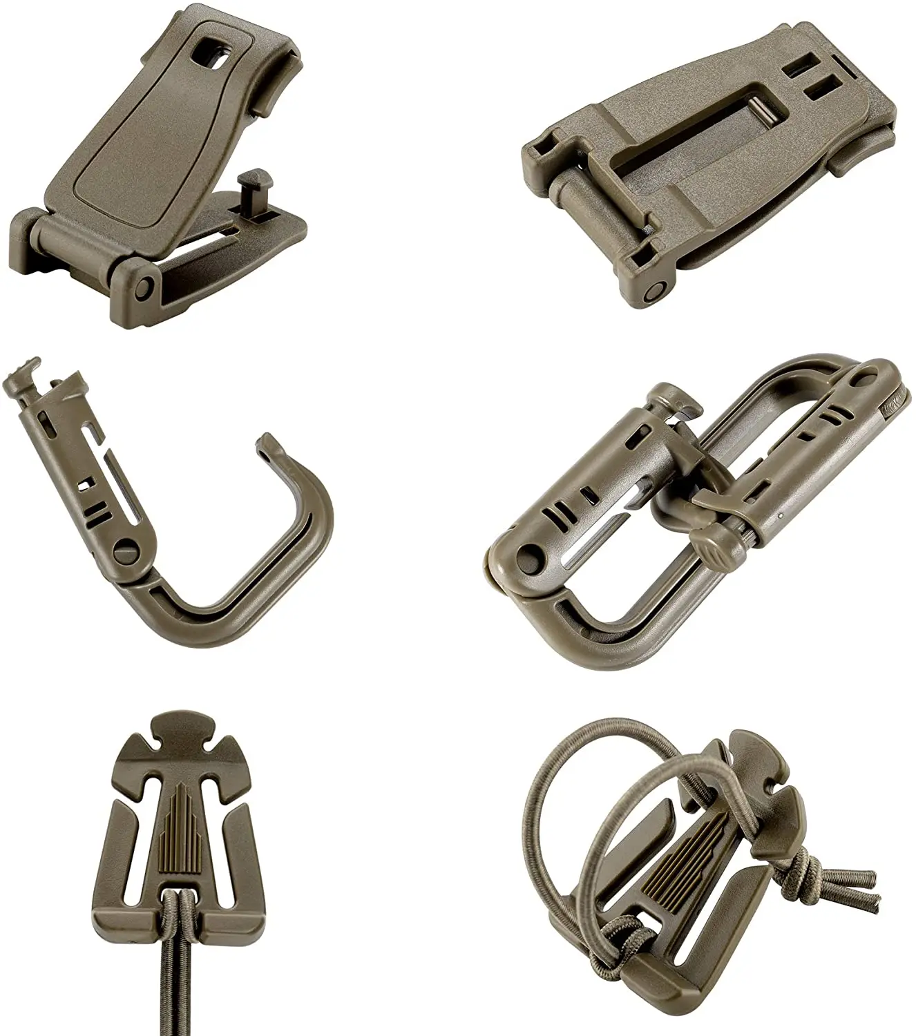 Kit de accesorios Molle de 13 mochila táctica para exteriores, chaleco, pretina, equipo de bloqueo, soporte de malla, hebilla elástica, accesorio de caza - imagen 3