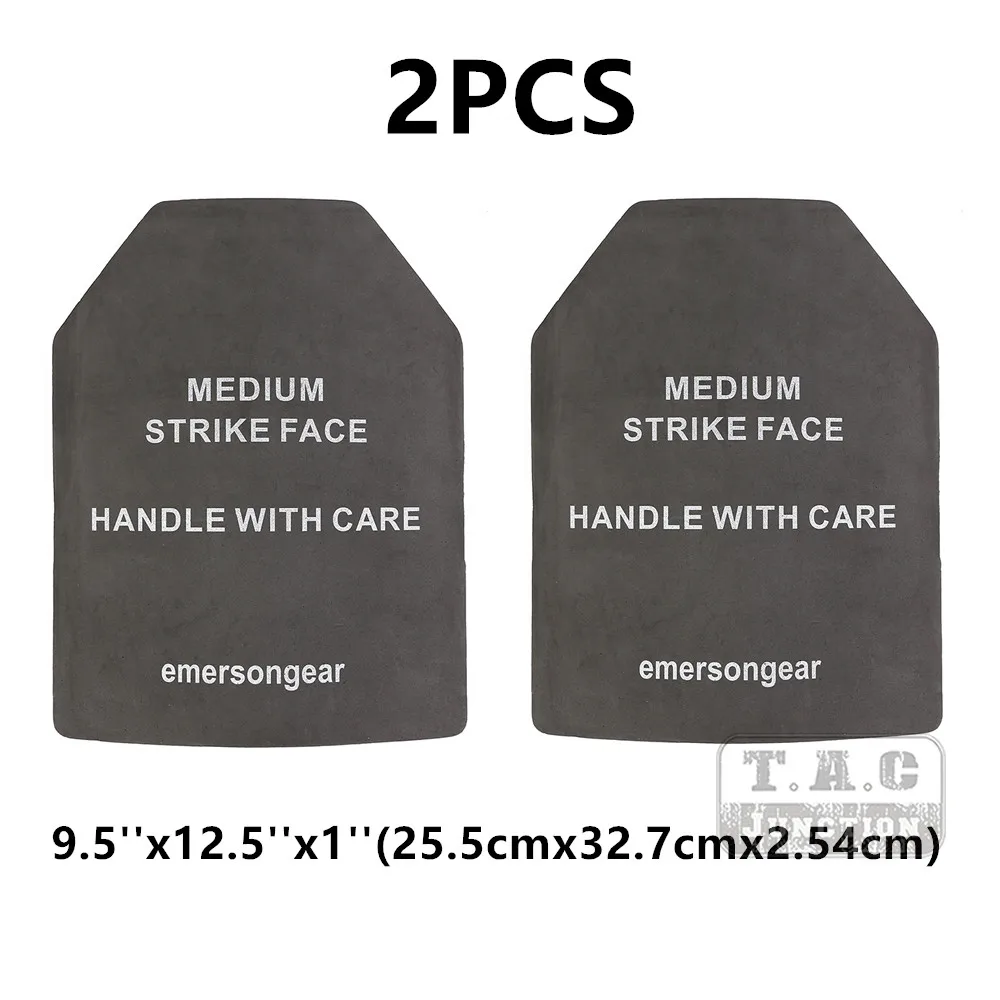 Placa balística simulada Emerson tamaño mediano ligero EVA Airsoft SAPI inserto para JPC AVS LBT chaleco portador de placa 2 unids/set - imagen 2