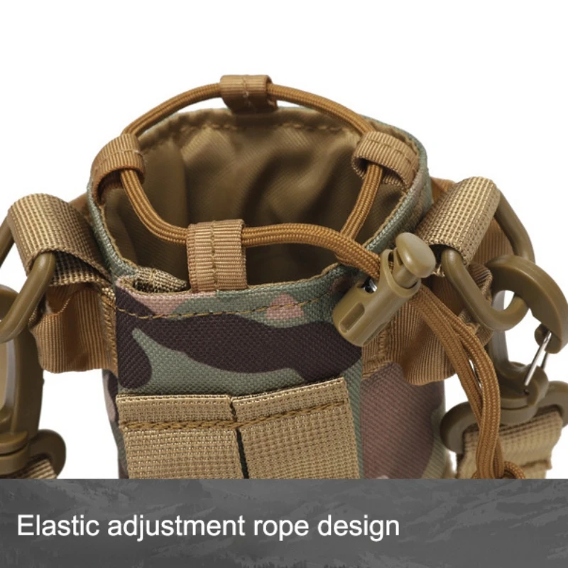 Portabotellas de ciclismo, bolsa portátil para botella de agua, correa de hombro extraíble, funda de tela antisalpicaduras - imagen 5