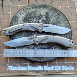 Mai's Real cuchillo plegable D2 Amphibia RamL titanio cerámica EDC