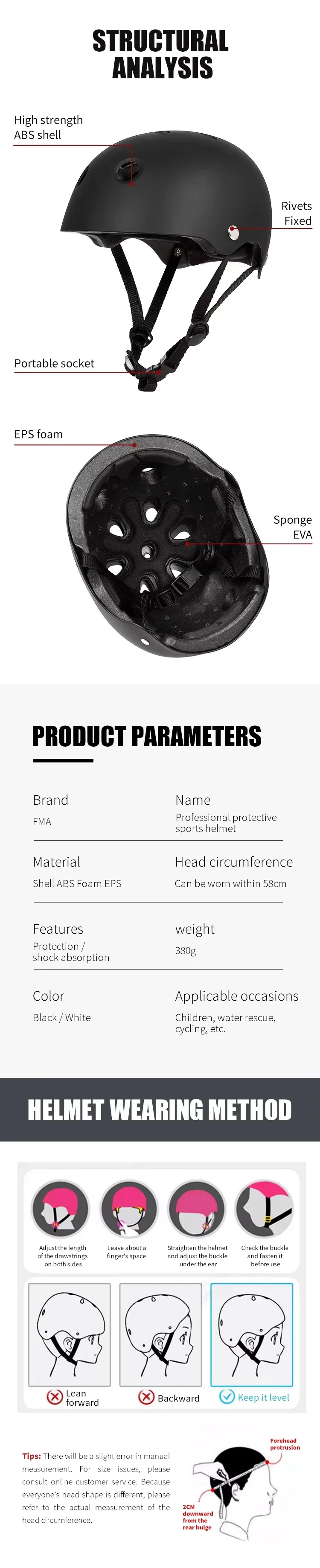 Casco protector transpirable y ligero en uso