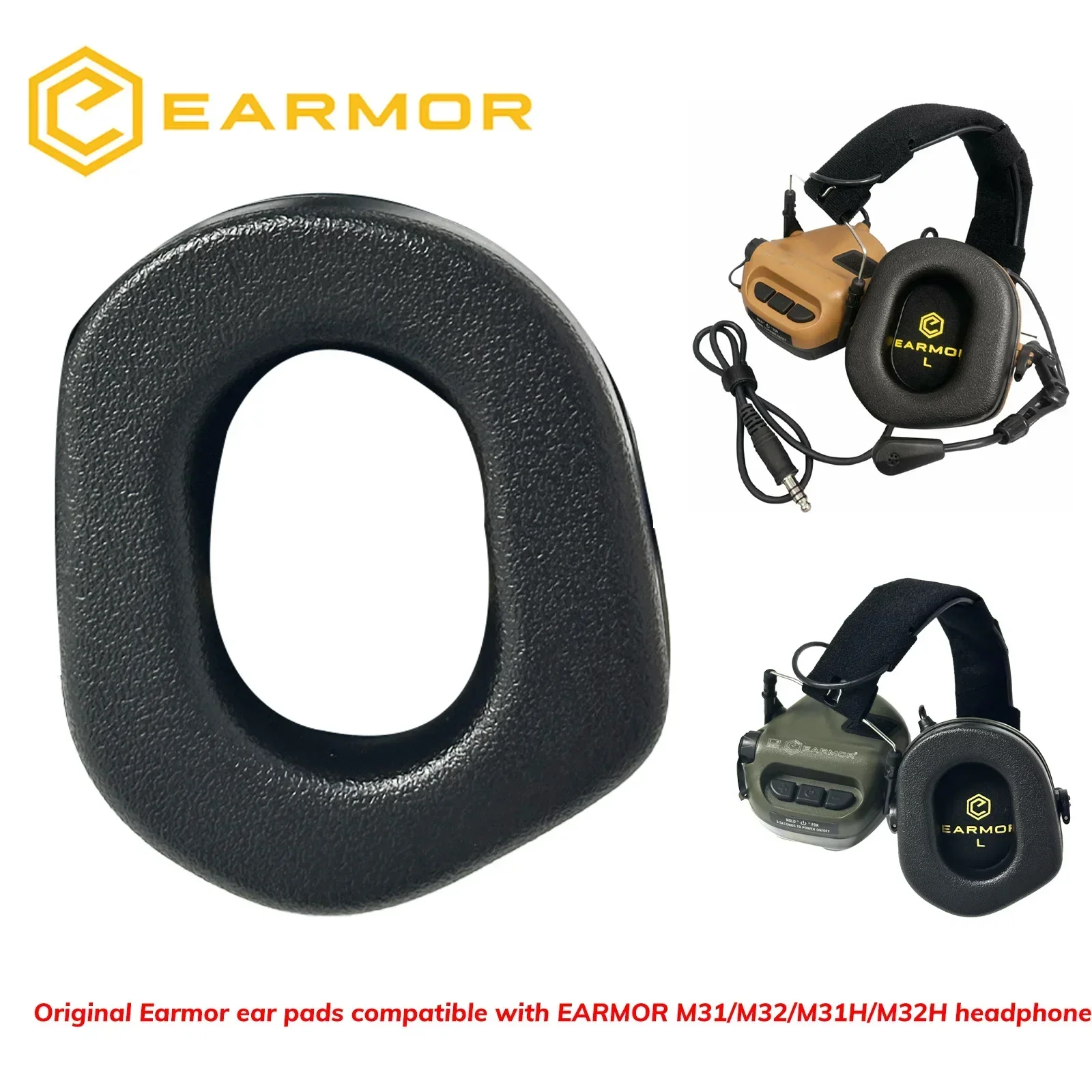 Par de orejeras para auriculares Earmor, almohadillas de Gel de silicona para los oídos, accesorios para auriculares aptos para auriculares M31/M32/M31H/M32H - imagen 5