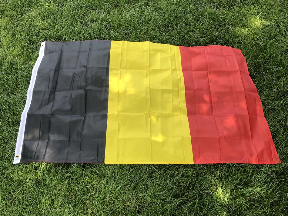 BANDERA DE SKY, envío gratis, gran bandera BELGA, 90x150cm, pancarta de poliéster colgante nacional de Bélgica, bandera de Bélgica - imagen 2