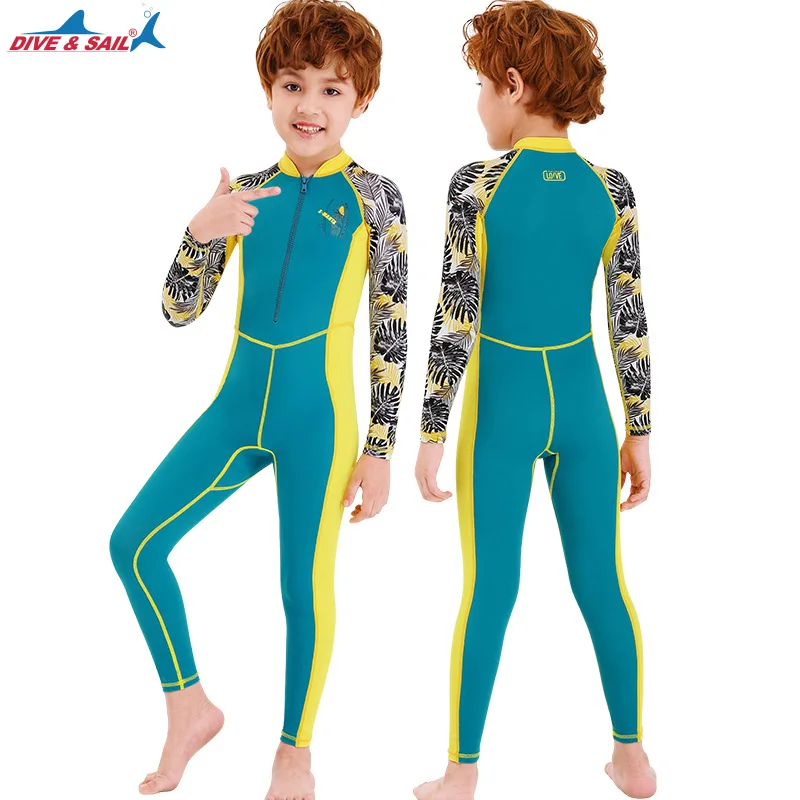 Traje de buceo UPF50 + para niños, traje de neopreno de LICRA para niños y niñas, protector contra sarpullidos para natación, surf, Kayak, ropa