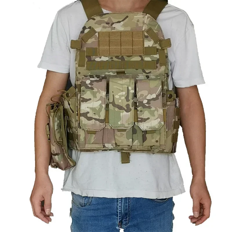 Chaleco táctico militar de caza para hombre, ataques FG, Airsoft, combate de Paintball, Molle, armadura corporal, portador de placa, chalecos militares, accesorios, 6094 - imagen 3