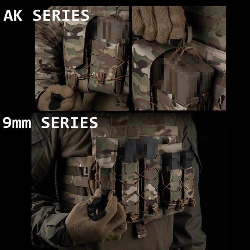 Funda protectora táctica para cargador 5,56/7,62/9mm/.45acp, funda con tapa de liberación rápida para revista serie V2 - imagen 2