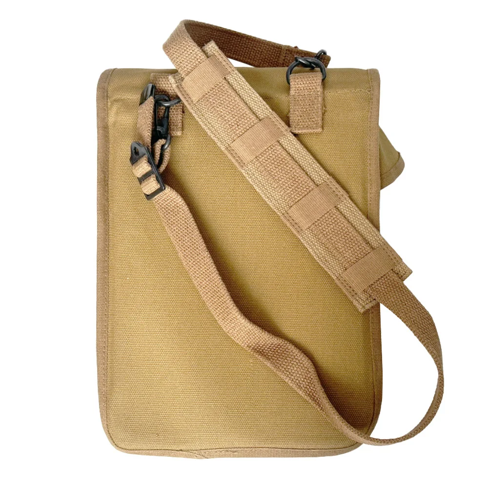 Bolsa de mapa militar de EE. UU. WW2, mochila caqui para senderismo al aire libre, bolsa de mapa duradera de estilo Vintage - imagen 5